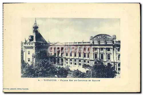 Cartes postales Toulouse Facade Est Du Capitole Et Square