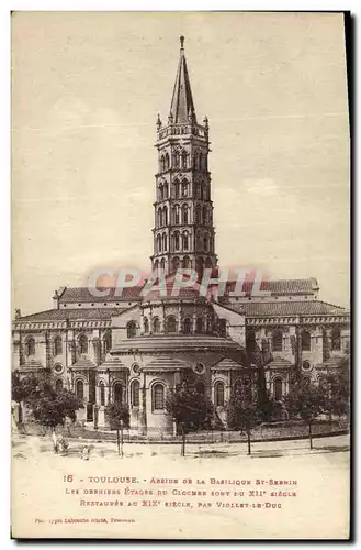 Ansichtskarte AK Toulouse Abside de la basilique St Sernin