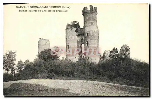 Cartes postales Saint Simeon De Bressieux Ruines illustres du Chateau de Bressieux