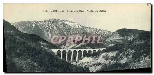 Cartes postales Ligne des Alpes Viaduc de Clellles