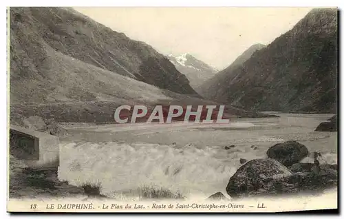 Cartes postales Dauphine Le Plan du Lac Route de Saint christophe en Oisans