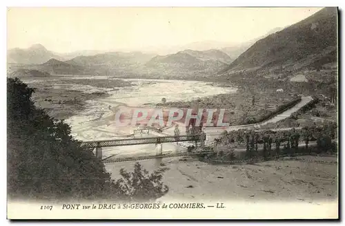 Cartes postales Pont sur le Drac a St Georges de Commiers