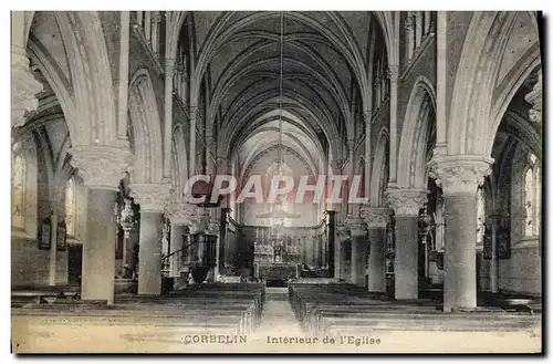 Cartes postales Corbelin Interieur de l Eglise