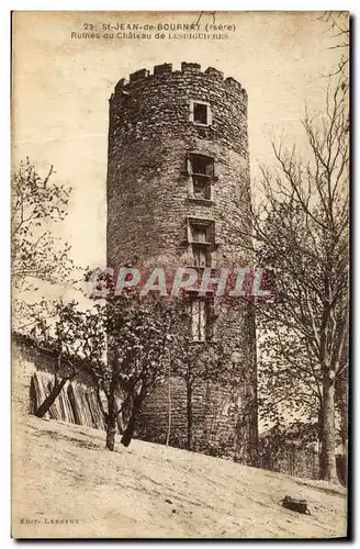 Cartes postales St Jean de Bournay Ruines du Chateau de Lesdiguieres