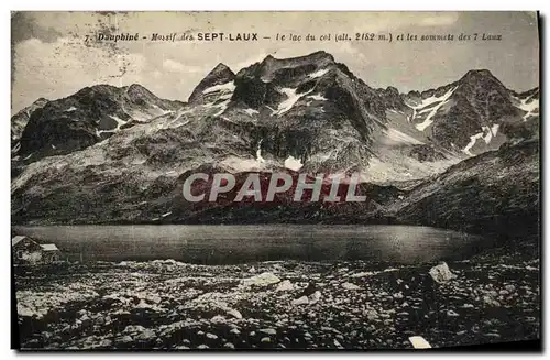 Ansichtskarte AK Dauphine Massif des Sept Laux et les sommets des 7 Laux