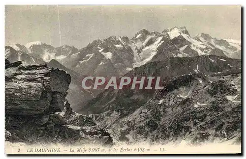 Cartes postales Le Dauphine La Meije et les Ecrins