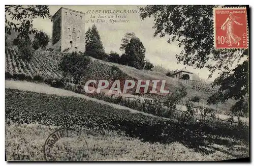 Ansichtskarte AK Allevard Les Bains La Tour du Treuil et la Villa dependance