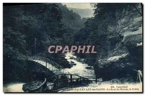 Cartes postales Dauphine Evirons d Allevard les Bains Le Bout du Monde le Breda