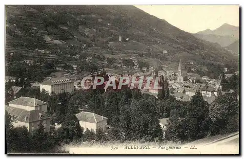 Cartes postales Allevard Vue generale