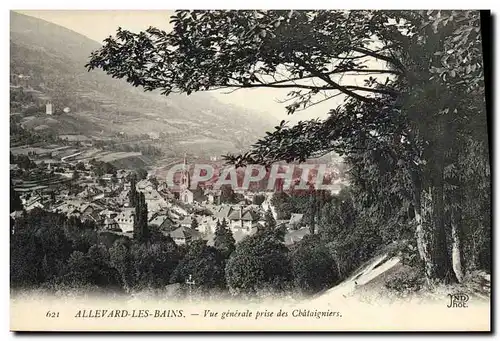 Cartes postales Allevard les Bains Vue generale prise des Chatigniers