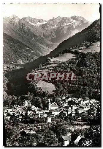 Cartes postales moderne Allevard les Bains Vue generale et le Massif du Gleyzin