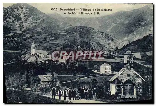 Cartes postales Dauphine Village de La Salette et le Mont Plano