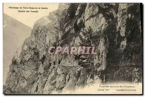 Cartes postales Pelerinage de Notre Dame de La Salette Chemin des Tunnels