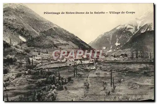 Cartes postales Pelerinage de Notre Dame de La Salette Village de Corps