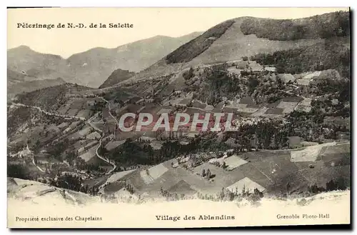 Cartes postales Pelerinage de N D de La Salette Village des Ablandins