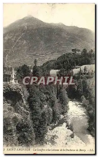 Ansichtskarte AK Saint Sauveur La Gouffre et la Colonne de la Duchesse de Berry