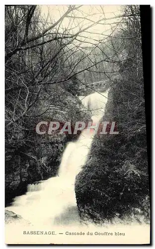 Ansichtskarte AK Sassenage Cascade du Gouffre bleu