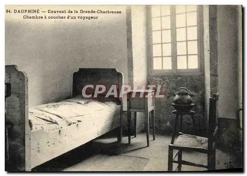 Ansichtskarte AK Dauphine Covent de la Grande Chartreuse chambre a coucher d un voyageur