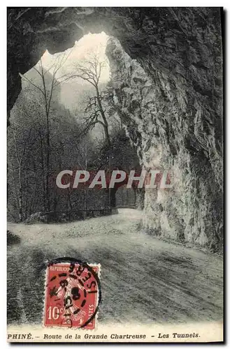 Cartes postales Dauphine Route de la Grande Chartreuse Les Tunnels