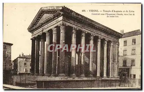 Cartes postales Vienne Temple d Auguste et de Livie