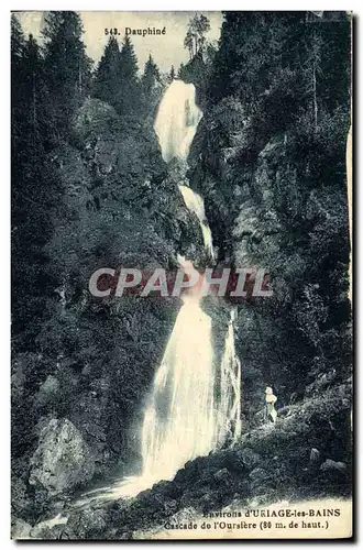 Cartes postales Environs d Uriage les Bains Cascade de l Oursiere