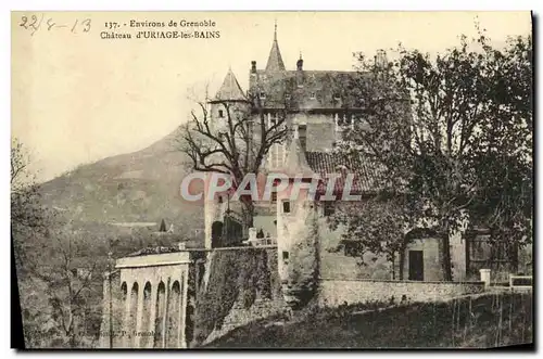 Ansichtskarte AK Environs de Grenoble Chateau d Uriage les Bains