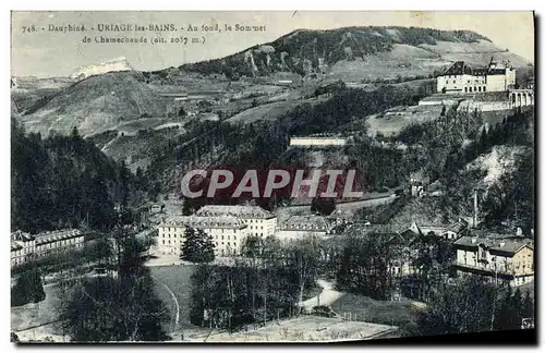 Cartes postales Dauphine Uriage les Bains au found le Sommet de Chamechaude