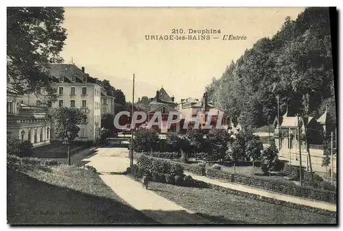 Cartes postales Dauphine Uriage les Bains L Entree