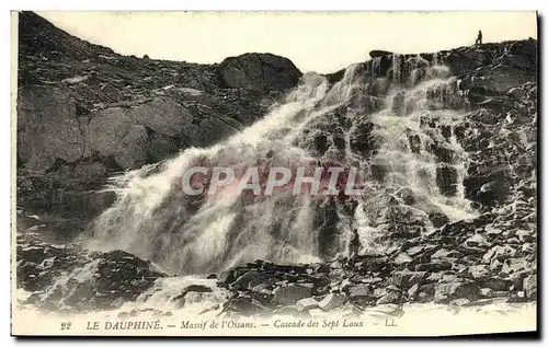 Ansichtskarte AK Le Dauphine Massif de l Oisans Cascade des Sept Laux