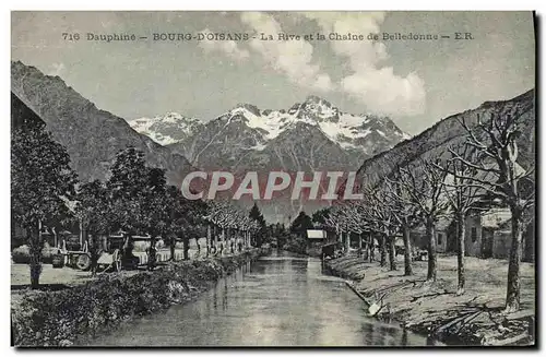 Cartes postales Dauphine Bourg d Oisans La Rive et la Chaine de Belledonne