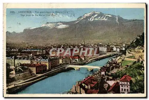 Ansichtskarte AK Grenoble Vue generale et le Moucherotie Vue prise de Ste Marie d en haut