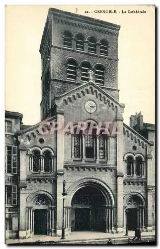 Cartes postales Grenoble La Cathedrale