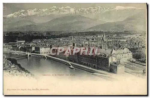 Cartes postales Grenoble et la Chaine des Alpes