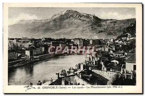 Cartes postales Grenoble Les quais Le Moucherotte