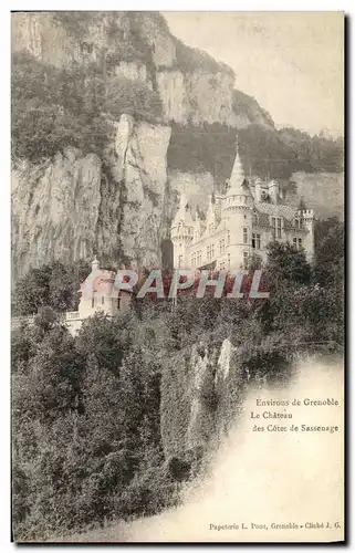 Cartes postales Environs de Grenoble Le Chateau des Cotes de Sassenage