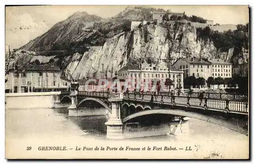 Ansichtskarte AK Grenoble La Pont de la Porte de France et le Fort Rabot