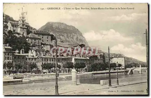 Cartes postales Grenoble L Isere au Quai Perriere Sainte Marie d en Haut et le Saint Eynard