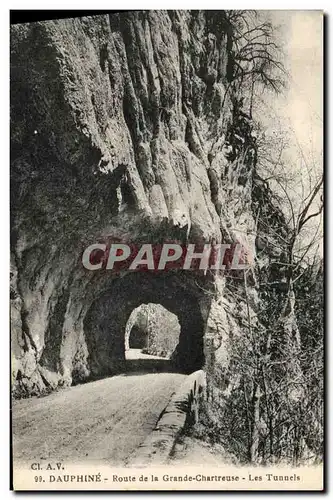 Ansichtskarte AK Dauphine Route de la Grande Chartreuse Les Tunnels