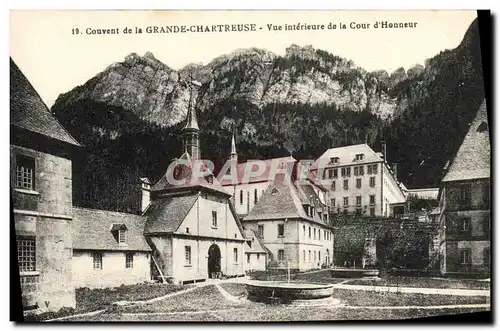 Cartes postales Couvent de la Grande Chartreuse Vue interieure de la Cour d Honneur