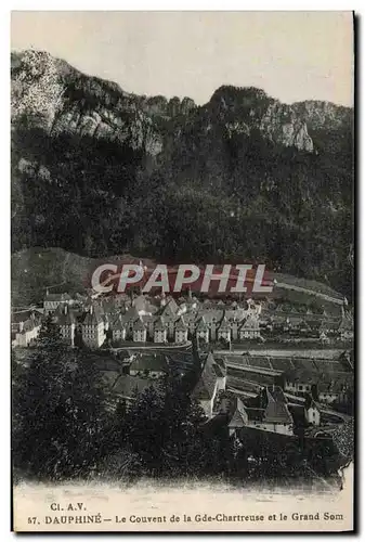 Cartes postales Dauphine Le Couvent de la Grande Chartreuse et le Grand Som