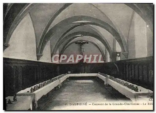 Cartes postales Dauphine Couvent de la Grande Chartreuse Le refectoire