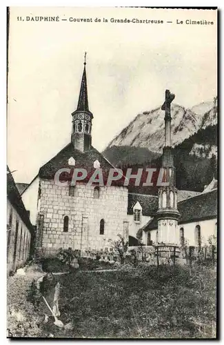 Cartes postales Dauphine Couvent de la Grande Chartreuse Le Cimetiere