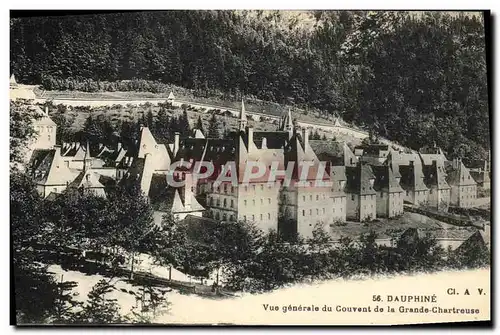 Cartes postales Dauphine Vue generale Couvent de la Grande Chartreuse