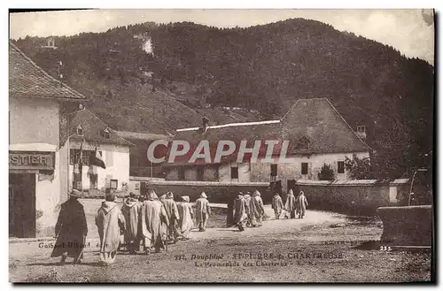 Cartes postales Dauphine St Pierre de Grande Chartreuse La promenade des Chartreux Moines