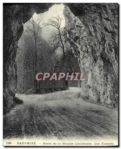 Ansichtskarte AK Dauphine Route de la Grande Chartreuse Les Tunnels