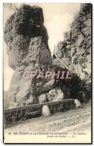 Cartes postales De Voiron a la Grande Chartreuse Les Echelles Entree des Grottes