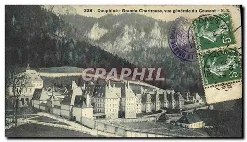 Cartes postales Dauphine Grande Chartreuse Vue generale du Couvent