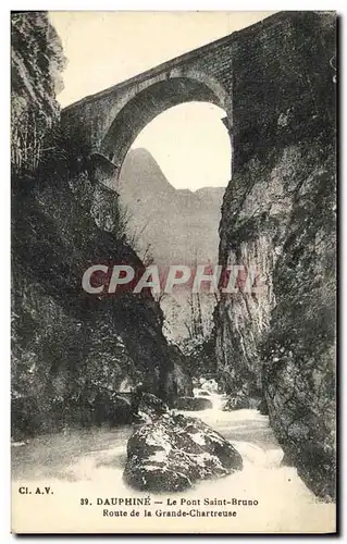 Cartes postales Dauphine Le Pont Saint Bruno Route de la Grande Chartreuse