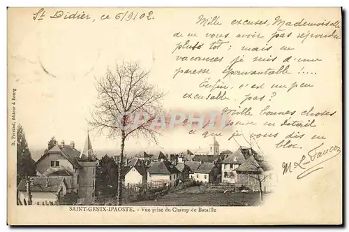 Cartes postales Saint Genix D Aoste Vue prise du Champ de Bataille