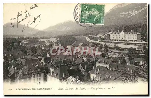 Cartes postales Environs de Grenoble Saint Laurent du Pont Vue generale